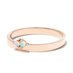 WWAKE 14k Gold Oval Operton Band